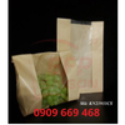 Túi Giấy Đựng Bánh Có Cửa Sổ PET – Bao Bì Kraft Cho Tiệm Bánh, Bakery Take Away